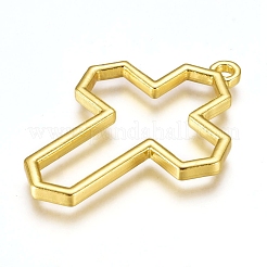 Zinc Alloy Open Back Bezel Pendants&nbsp;PALLOY-D199-19G