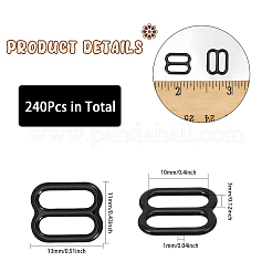 240Pcs Iron Slider Buckles&nbsp;DIY-CA0006-04B