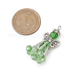 Handmade Glass Seed Beaded Angel Pendants&nbsp;PALLOY-MZ00497