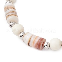 2Pcs Synthetic Turquoise Beads Stretch Bracelets for Men Women&nbsp;BJEW-JB11885