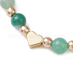 Natural Banded Agate Beaded Bracelets&nbsp;BJEW-JB12752-03