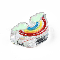 Transparent Acrylic Enamel Beads&nbsp;OACR-N130-026-01