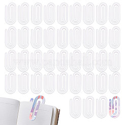 40Pcs Transparent Acrylic Paper Clip&nbsp;AJEW-GL0003-05