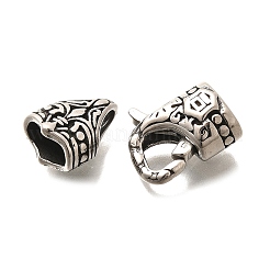 304 Stainless Steel Fold Over Clasps&nbsp;X-STAS-R140-10AS-01