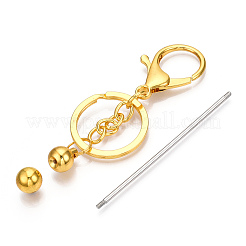 Alloy Bar Beadable Keychain for Jewelry Making DIY Crafts&nbsp;KEYC-A011-01G