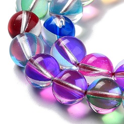 Synthetic Moonstone Beads Strands&nbsp;G-P528-J03-21