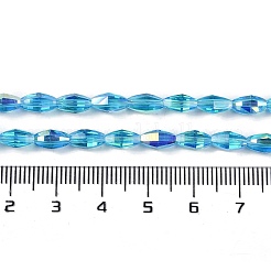 Electroplate Glass Beads Strands&nbsp;GLAA-Q101-03B-AB05