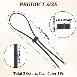 3Pcs 3 Colors PU Leather Drawstring for Bucket Bag&nbsp;DIY-CL0001-46