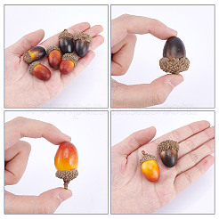 70Pcs 4 Styles Acorn Foam Artificial Fruit Model&nbsp;DJEW-DR0001-12