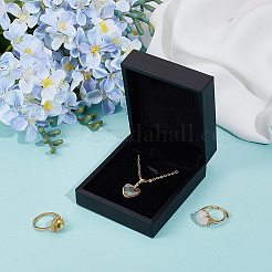PU Leather Jewelry Pendant Storage Boxes&nbsp;CON-WH20010-02E