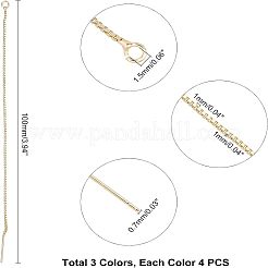 6 Pairs 3 Colors Brass Stud Earring Findings&nbsp;KK-UN0001-07
