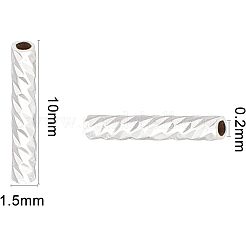 SUPERFINDING 40pcs 2 Color  Brass Tube Beads&nbsp;KK-FH0003-26