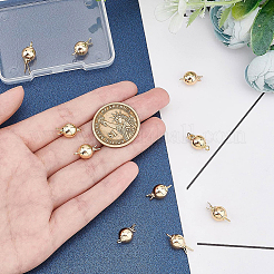 1-Strand 2-Hole Brass Box Clasps&nbsp;KK-BC0008-25