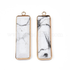 Natural Howlite Pendants&nbsp;G-S359-386A