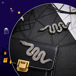 2Pcs 2 Colors Snake Shape Appliques&nbsp;DIY-WR0002-52
