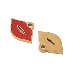 304 Stainless Steel Enamel Charms&nbsp;STAS-V015-43G