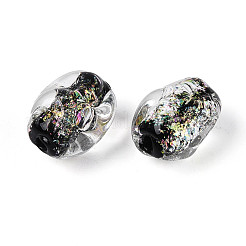 Handmade Foil Lampwork Beads Strands&nbsp;FOIL-T008-07B