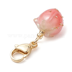 Flower Epoxy Resin Pendant Decoration&nbsp;HJEW-JM02306