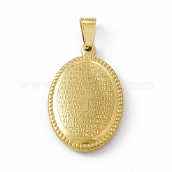 PVD Vacuum Plating 304 Stainless Steel Pendants&nbsp;STAS-P315-12B-G