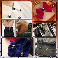 24Pcs 1-Hole Alloy Shank Buttons&nbsp;BUTT-PH0001-81B