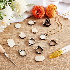 20 Sets Mini Wooden Embroidery Hoops&nbsp;DIY-OC0010-45