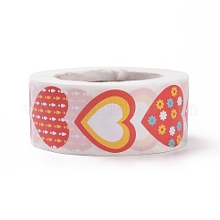 Valentine's Day Heart Paper Stickers&nbsp;X-DIY-I107-02C