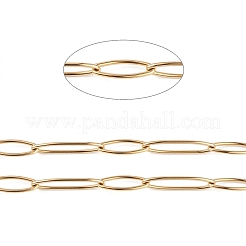 304 Stainless Steel Horse Eye Link Chains&nbsp;CHS-C006-12G