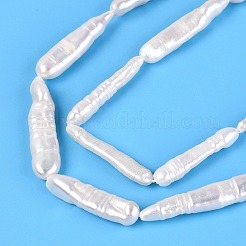 Natural Baroque Stick Pearl Keshi Pearl Beads Strands&nbsp;PEAR-N021-19-01A
