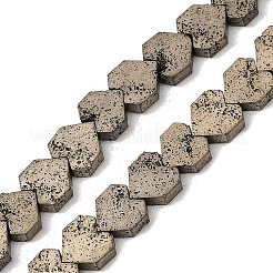 Electroplated Natural Lava Rock Beads Strands&nbsp;G-K388-04A-08