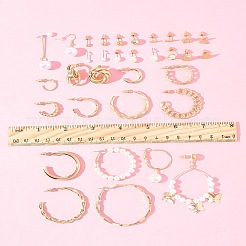 6Sets 6 Styles Alloy & Rhinestone Earring Sets for Women&nbsp;EJEW-FS0001-26
