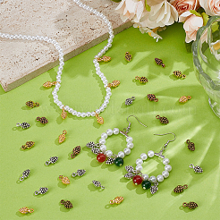 150Pcs 5 Colors Tibetan Style Alloy Pendants&nbsp;FIND-PH0024-74