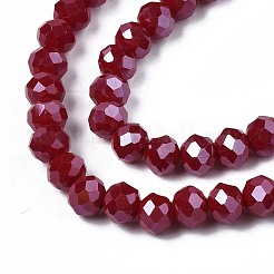 Electroplate Glass Beads Strands&nbsp;EGLA-A034-P8mm-A13