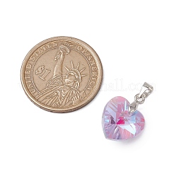 10Pcs Glass Pendants&nbsp;PALLOY-JF03119-02