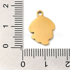 Ion Plating(IP) 304 Stainless Steel Enamel Pendants&nbsp;STAS-Q301-15G