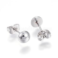 304 Stainless Steel Ear Studs&nbsp;EJEW-G210-02