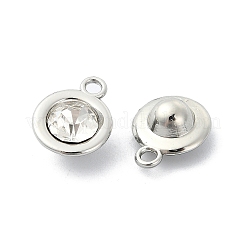 Rack Plating Alloy Rhinestone Charms&nbsp;FIND-M014-16E-P
