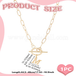 304 Stainless Steel Letter Pendant Necklaces&nbsp;NJEW-LP0001-52M-G