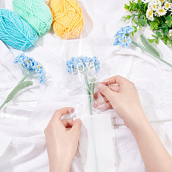 Crochet Wool Yarn Artificial Flower&nbsp;AJEW-WH0314-83