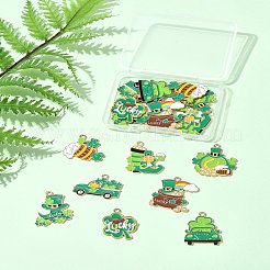 16Pcs 8 Styles Saint Patrick's Day Alloy Pendants&nbsp;ENAM-FS0002-85