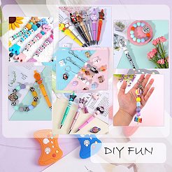 19Pcs 19 Styles Learning Theme Food Grade Eco-Friendly Silicone Focal Beads&nbsp;SIL-SZ0001-35