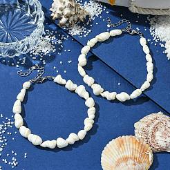 Natural Shell Beads Anklets&nbsp;AJEW-AN00619
