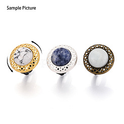 Adjustable Alloy & Iron Bezel Cup Ring Base with Rotatable Tray&nbsp;MAK-T012-05S