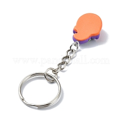 Alloy and Resin Pendant Keychain&nbsp;KEYC-JKC00895