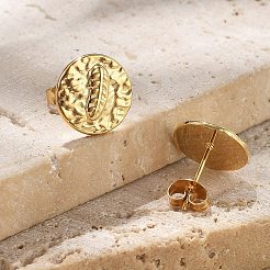 304 Stainless Steel Stud Earrings&nbsp;EJEW-F354-06G-02