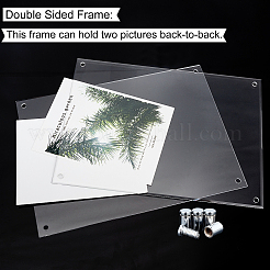 Acrylic Certificate Display Frame Set&nbsp;HJEW-WH0014-28