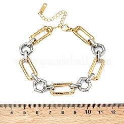304 Stainless Steel Link Chain Bracelets for Women&nbsp;BJEW-A169-01GP
