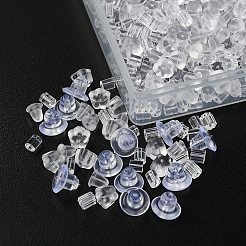 1000Pcs 5 Style Eco-Friendly Plastic Ear Nuts&nbsp;KY-YW0001-33