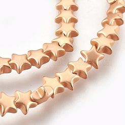 Electroplated Non-magnetic Synthetic Hematite Bead Strand&nbsp;G-E498-08B-02