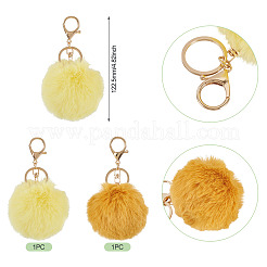 2Pcs 2 Colors Alloy Keychains&nbsp;KEYC-TA0004-68C