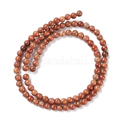 Natural Silver Line Jasper Beads Strands&nbsp;G-P451-02C-B